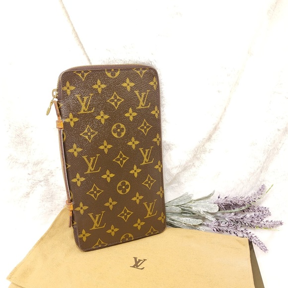 Authentic Louis Vuitton de voyage travel organizer long wallet - Picture 2 of 16